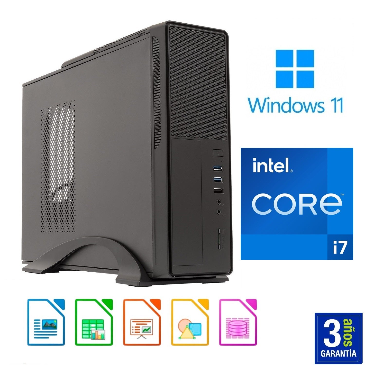 PC Sobremesa Intel i7 12700 - 16GB - M.2 NVMe 1TB - Intel UHD 770 ...